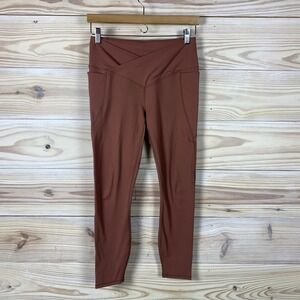 Fabletics PureLux Cross Front  Leggings Workout‎ Yoga Pants Crop Pockets